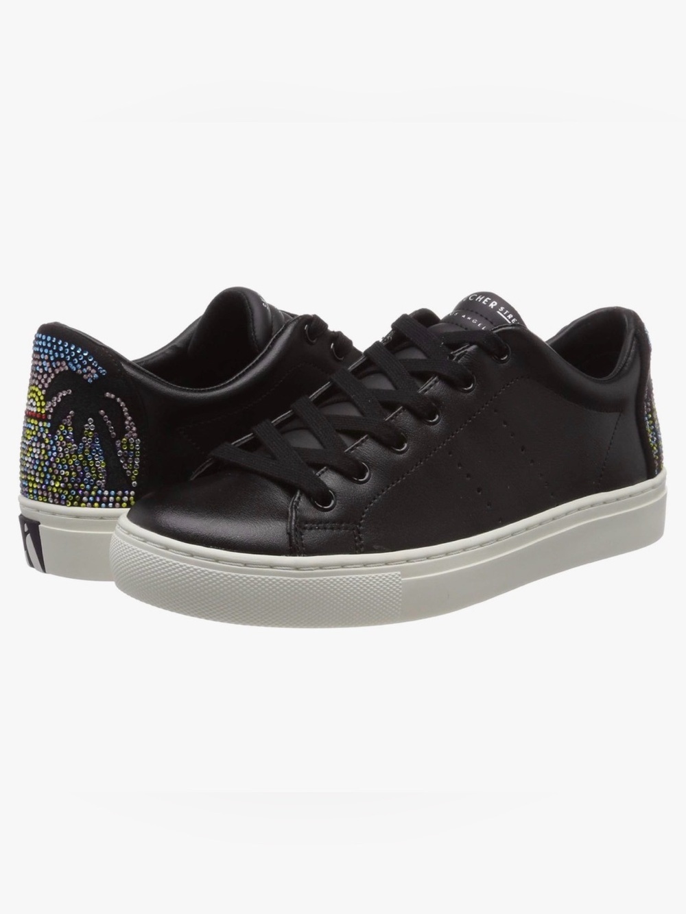 Skechers Street sneakers leather rise fit rhinestone Palm streets Sun set
